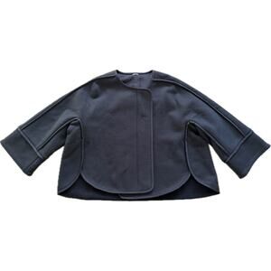 Kit & Ace Lululemon Cashmere Blend Women's Scuba Structured Jacket Wrap Black OS